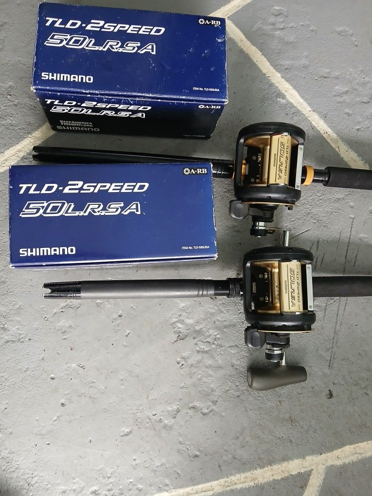 Shimano TLD 50s on Full Roller Rods