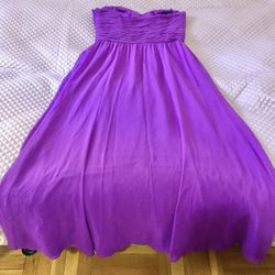 new women's long evening dress purple Size 14