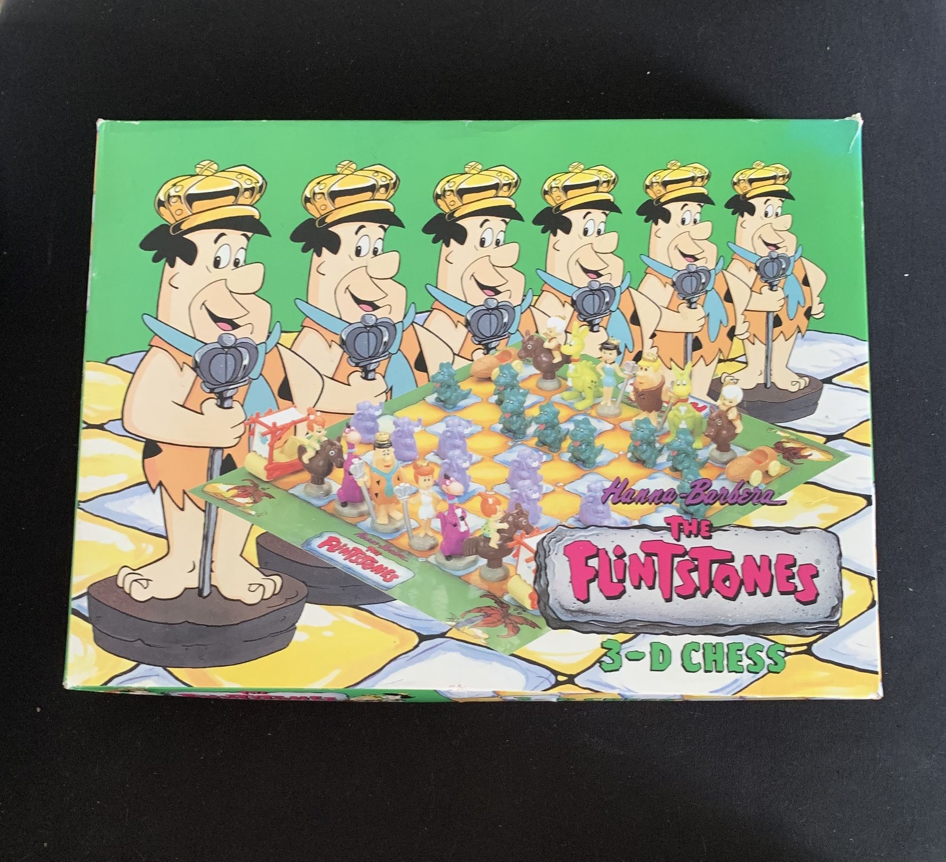 The Flintstones 3D Chess Set from 1993, produced by Hanna-Barbera