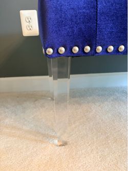 Blue Velvet Bench