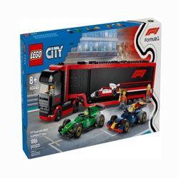 LEGO City F1 Truck with RB20 & AMR24 F1 Car (LEGO Model: 60445)