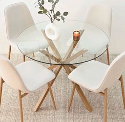 Round Glass Dining Table