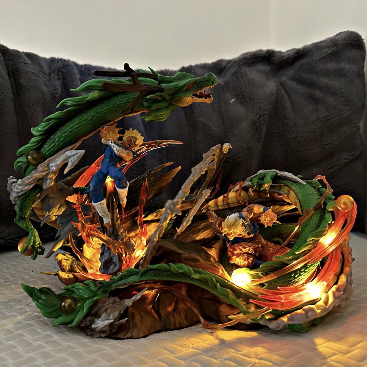 38CM Dragon Ball Z Vegeta Wish Dragon Shenron Pvc Action Figure Collection Anime