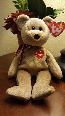 TY BEANIE BABY 1999" SIGNATURE BEAR"❤ *READ ENTIRE DESCRIPTION BELOW FOR MORE INFO ⤵️⤵️⤵️