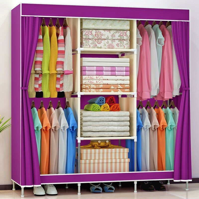 NEW Portable Closet Wardrobe Clothes Heavy Duty Large Space Bedroom Storage Organizer