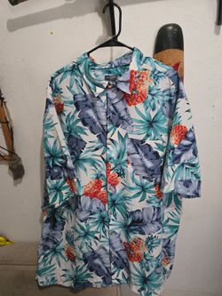 Men's Big & Tall 2-Shirt Tropical Vacation Lot (Sizes 2X / 2XLT) - Like New