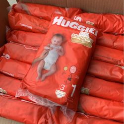 Huggies Size 1  - 75 Diapers 