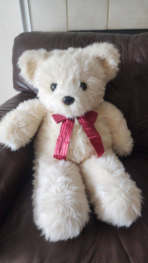 Tsuruya Doll Co. LTD Big White Bear Stuffed Animal Plush