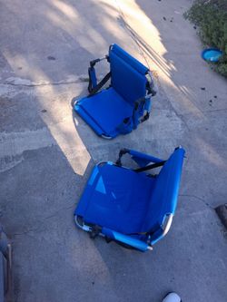 Stadium chairs both for $15
