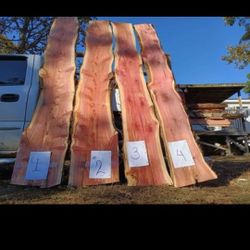 Cedar Slabs/lumber And  Oak Lumber