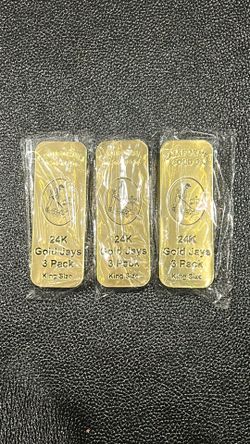 3 Pack of California Gold Company 24k Gold Jays 3 Pack King Size