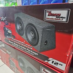 Audiopipe Subwoofer,  Sub Dual 12 Inches 
