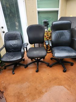 Office Chairs Gaming Chairs Computer Chairs w/ wheels 3 Chairs for $40.00