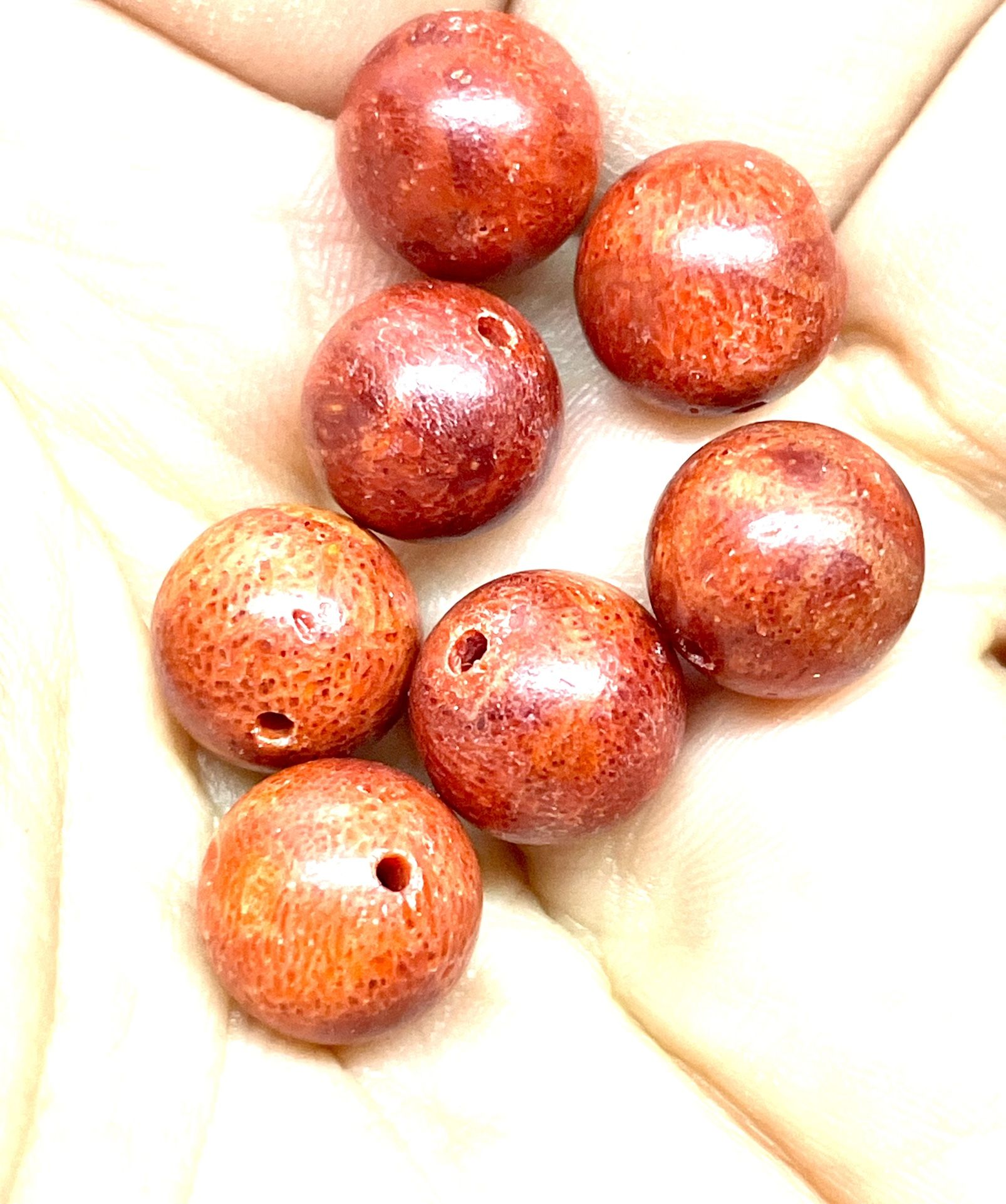 10mm Sponge Coral Beads