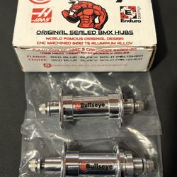 Bullseye BMX World Famous Original Bicycle Polished Hubs "NEW"