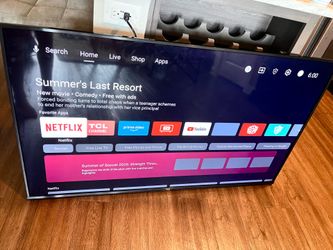 TCL 55” Smart TV Crystal Clear Picture with Apps in Excellent Condition (pick up Cedar Park)