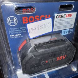 THREE brand new Bosch Core 18v 8.0 Batteries 