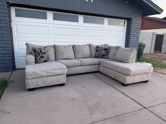 FREE DELIVERY modern gray sectional sofa couch sala