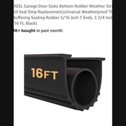 Garage Door, Bottom Seal Rubber.  20 Dollars 