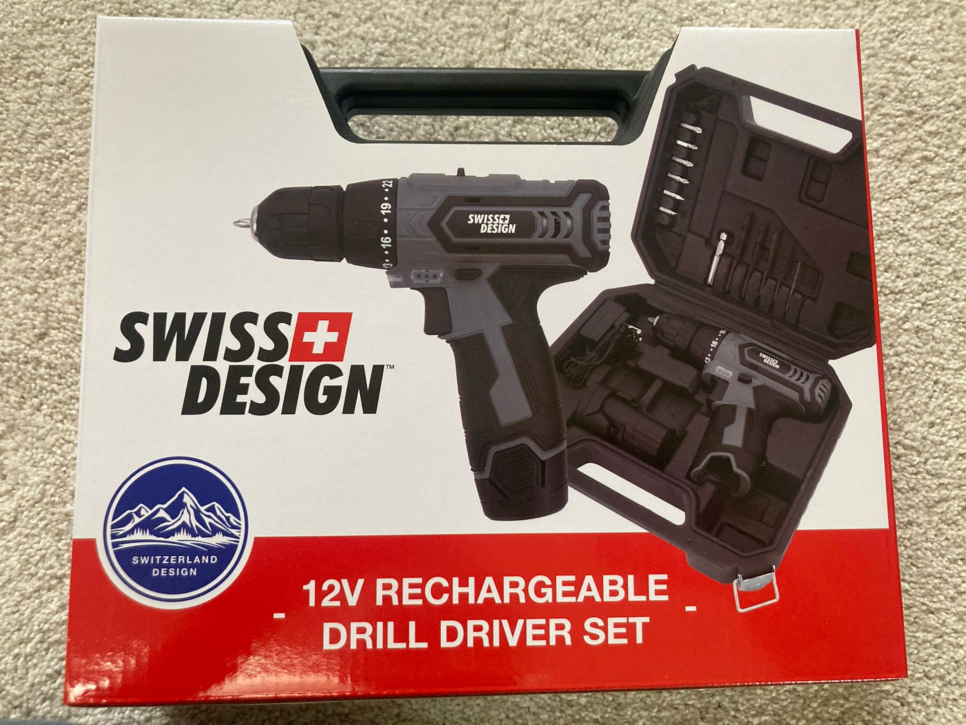 Rechargeable Drill Driver Set—Brand New