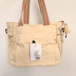 Lightweight Nylon Tote Bag Crossbody Shoulder Bag Multi Pocket