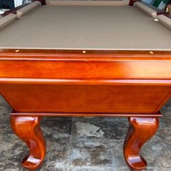 Pool Table 8ft ( Free Delivery & Set Up & New Color Felt Of Your Choice
