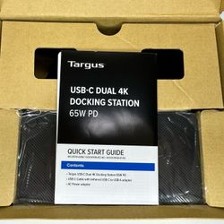 Targus USB-C Docking Station DV4K, 2 HDMI