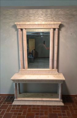Classical Console Table & Mirror