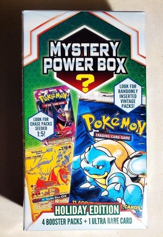 VINTAGE/CHASE Packs 1:5 - Pokemon Mystery Power Box Holiday Edition