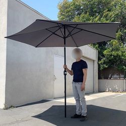 (Brand New) $40 Patio 10 FT Umbrella with Tilt and Crank, Outdoor Garden Market Table (Base not included)
