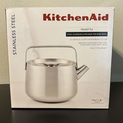 New in Box: KitchenAid Stainless Steel 1.9-qt. Tea Kettle