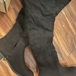 New  Thigh High Black Boots