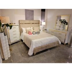 4 Pc Queen Or Eastern king size Bedroom Set  ( Included bed frame ,dresser ,mirror ,night stand )