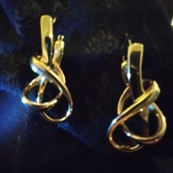 14kt Genuine Gold "Treble Clef" Dangle Earrings (not Vermeil) $160