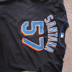 Signed Santana Mets Jersey 