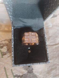 Size 12 men's ring gold tone