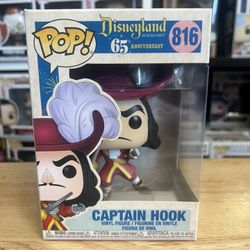 VAULTED Captain Hook Disneyland 65th Anniversary Funko Pop #816 Disney Peter Pan