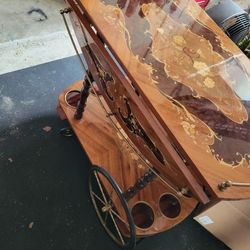 Vintage Antique Italian Bar Cart 