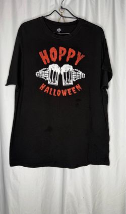 Hoppy Halloween Black Graphic T-Shirt $2