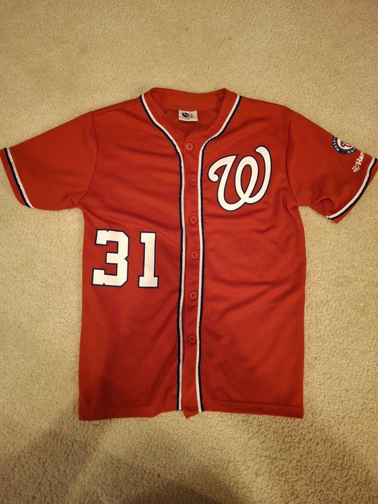 MLB Washington Nationals Scherzer 31 Youth XL Jersey