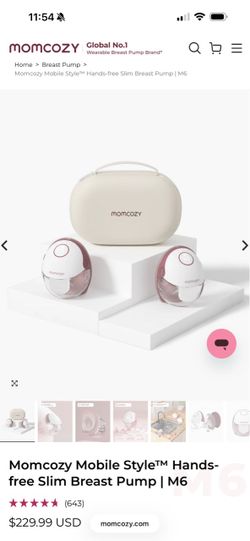 Momcozy M6 Hands-Free Slim Breast Pump