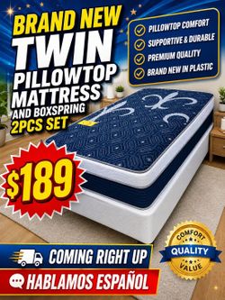 🟢NEW PILLOWTOP SET $189