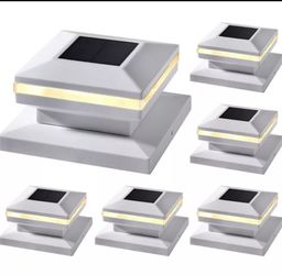 Dynaming 3000K Solar Warm White LED Post Lights 6 Pack