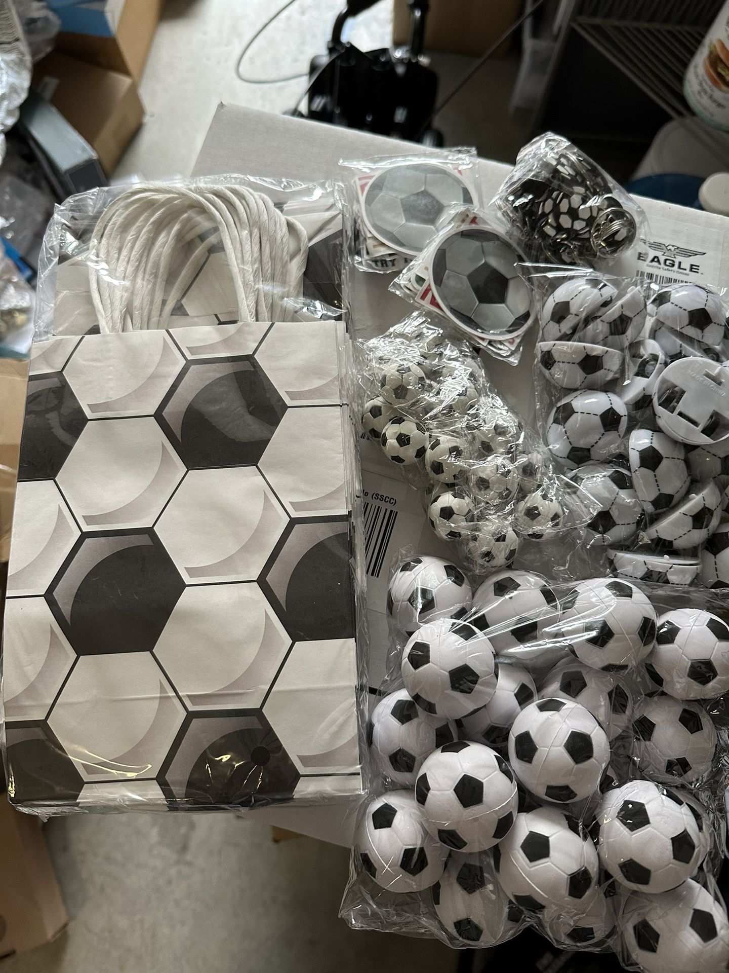 200 Pcs Sport Party Favors Set, Sport Party Gift Bag Fillers Foam Soccer