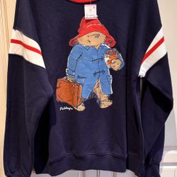 NWT Paddington sweatshirt long sleeve size L