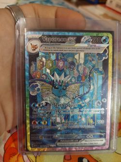 Vaporeon ex #149 - SIR - Heavy Play/Damaged