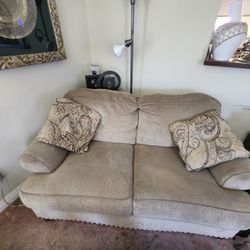 Must Go! Ashley Furniture 3 Piece Sofa Set -Sofa, Love Seat and Oversized Ottoman 