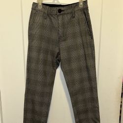 Gray And Blue Slim Pants For Boys 