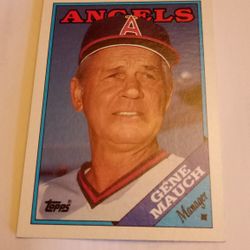 Gene Mauch Topps Baseball Trading Card 