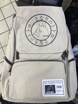 My Neighbor Totoro Large Canvas Backpack